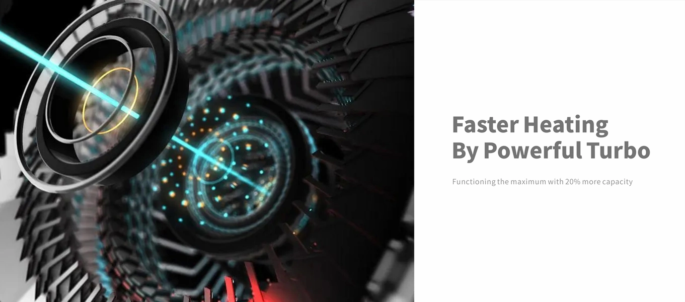 Riscaldamento più veloce di potente Turbo