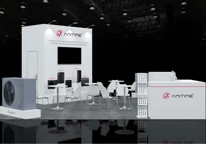 AMITIME è impostato per fare un aspetto in piscina Spa Patio Expo, con la sua splendida nuova pompa di calore per piscina che fa un grande banchetto!